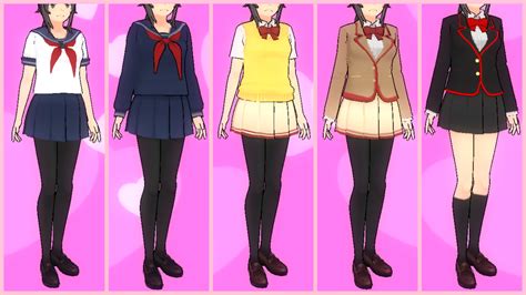 yandere simulator uniforms.